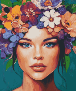 Floral Woman Diamond Painting