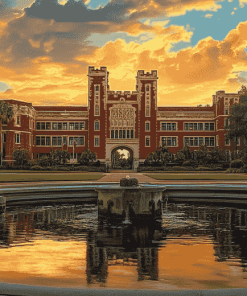 Florida State University Skyline Diamond Painting