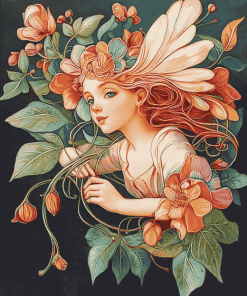 Flower Fairy Fantasy Diamond Painting