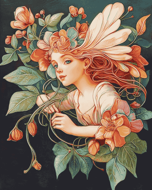 Flower Fairy Fantasy Diamond Painting