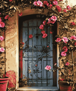 Flower Gate Blossoms Diamond Painting