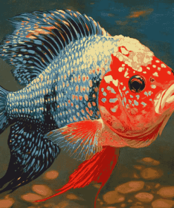 Flowerhorn Fish Beauty Diamond Painting