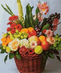 Flowers and Fruits Basket Diamond Painting