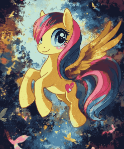 Fluttershy Animation Fan Art Diamond Painting