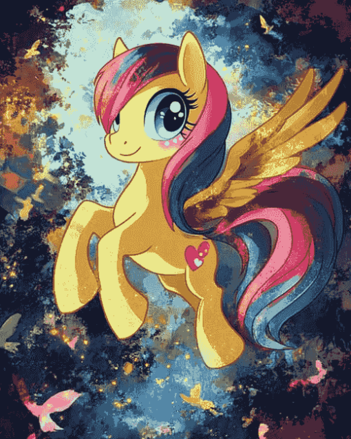 Fluttershy Animation Fan Art Diamond Painting