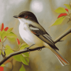 Flycatcher Birds Diamond Painting