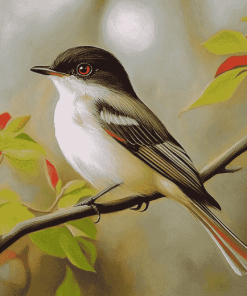 Flycatcher Birds Diamond Painting