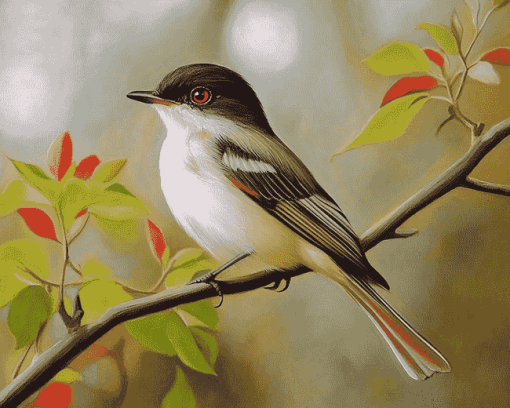 Flycatcher Birds Diamond Painting