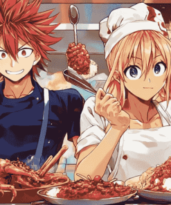 Food Wars Anime Diamond Painting