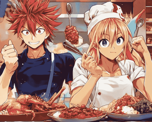 Food Wars Anime Diamond Painting