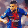 Football Star Jordi Alba Diamond Painting