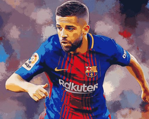 Football Star Jordi Alba Diamond Painting