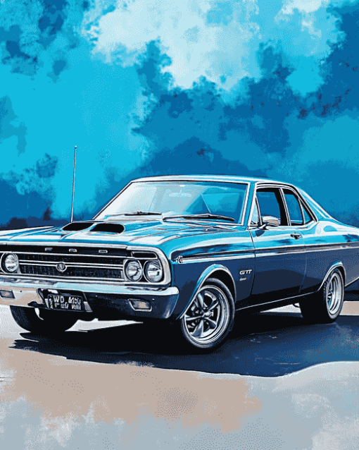 Ford Falcon GTHO Classic Cars Diamond Painting