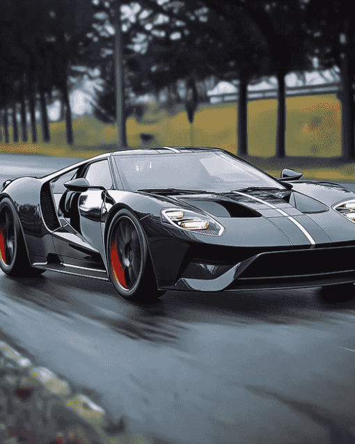 Ford GT Cats Diamond Painting