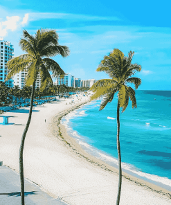 Fort Lauderdale Beach Seascape Diamond Painting