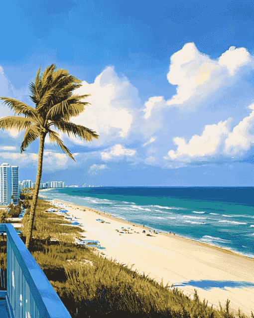 Fort Lauderdale Seascape Diamond Painting