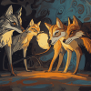 Four Souls Coyote Animations Diamond Painting