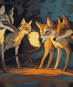 Four Souls Coyote Animations Diamond Painting