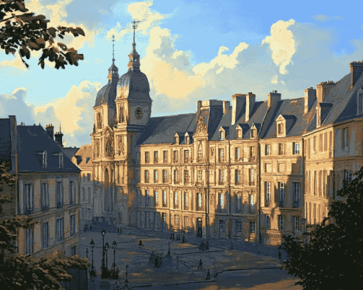 France's Mairie De Rennes Castle Diamond Painting