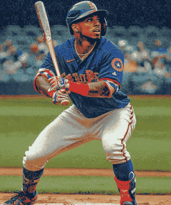 Francisco Lindor Baseball Icon Diamond Painting