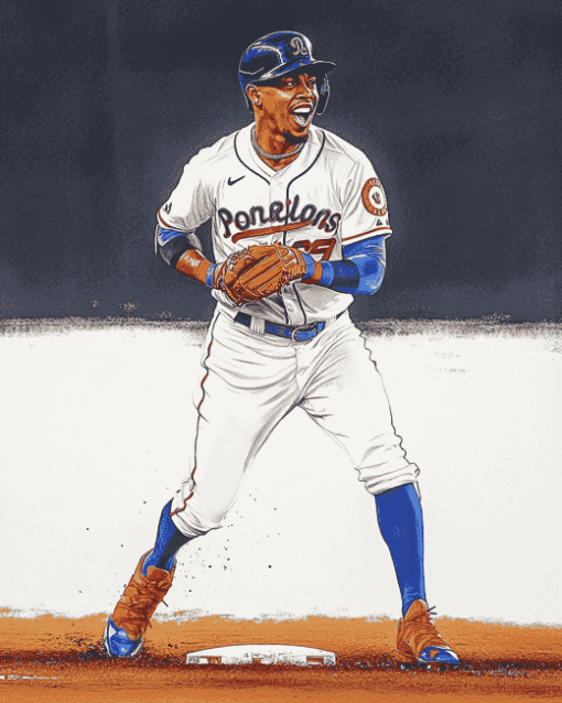 Francisco Lindor MLB Diamond Painting