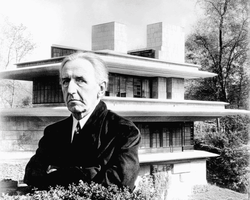 Frank Lloyd Wright Black White Diamond Painting