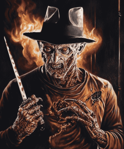 Freddy Krueger Movie Series Diamond Painting