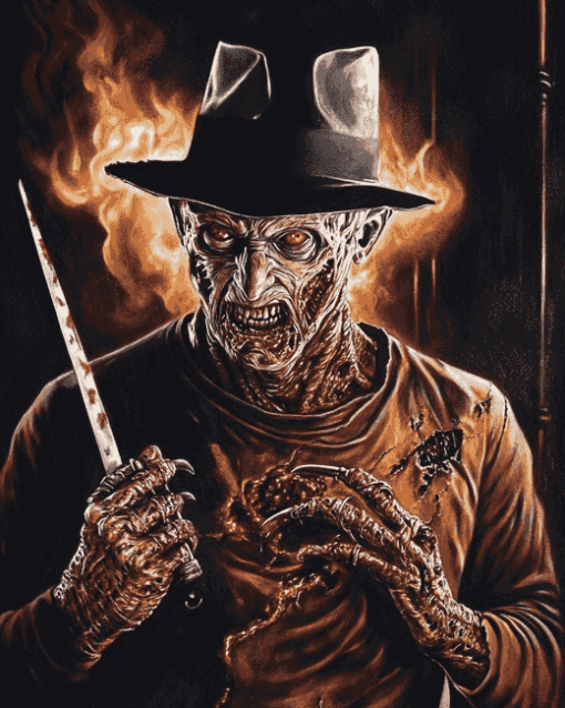 Freddy Krueger Movie Series Diamond Painting