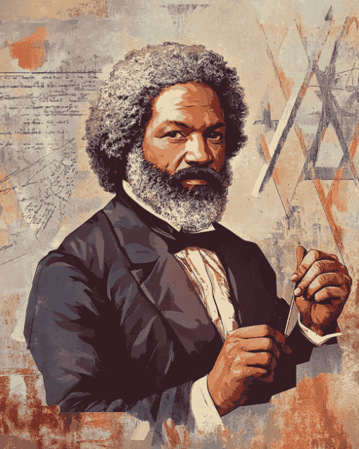 Frederick Douglass Vintage Diamond Painting