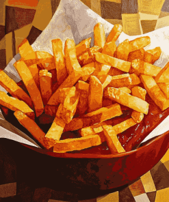 French Fries Inspired Diamond Painting