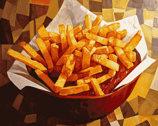 French Fries Inspired Diamond Painting