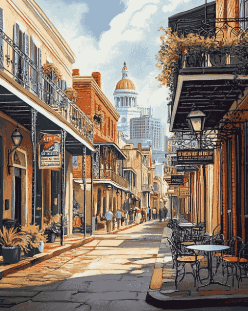 French Quarter New Orleans USA Diamond Painting