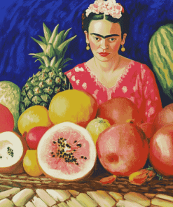 Frida Kahlo Fruit Still Life Diamond Painting