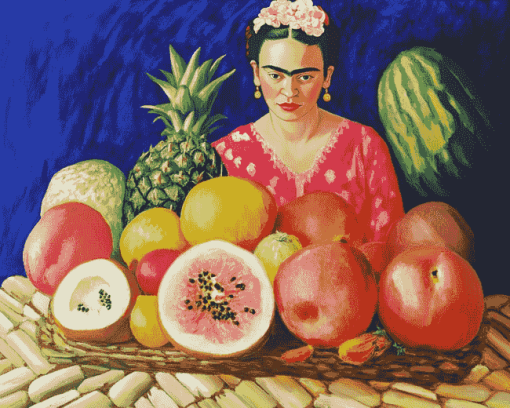 Frida Kahlo Fruit Still Life Diamond Painting