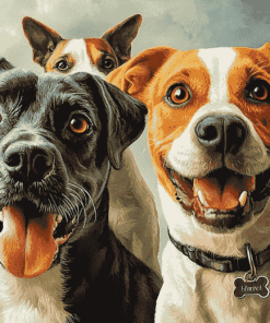 Funny Dogs Puppy Diamond Painting