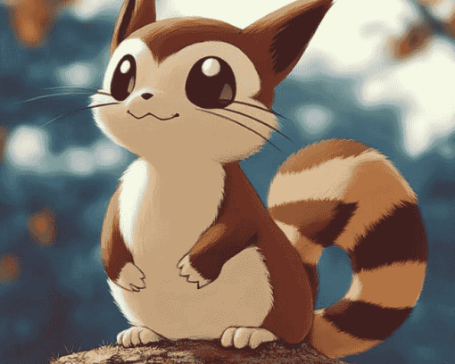 Furret Pokemon Art Diamond Painting