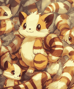 Furret Pokemon Art Diamond Painting