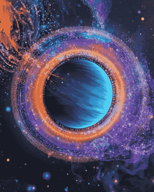 Galactic Planet Ring Diamond Painting