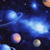 Galaxy Planets Diamond Painting