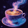 Galaxy Space Tea Diamond Painting