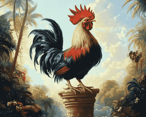 Gamecock Chicken Diamond Painting