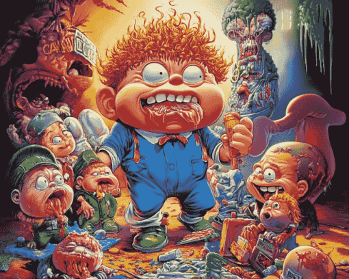 Garbage Pail Kids Animation Diamond Painting