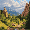 Garden Gods Colorado Landscape Diamond Painting