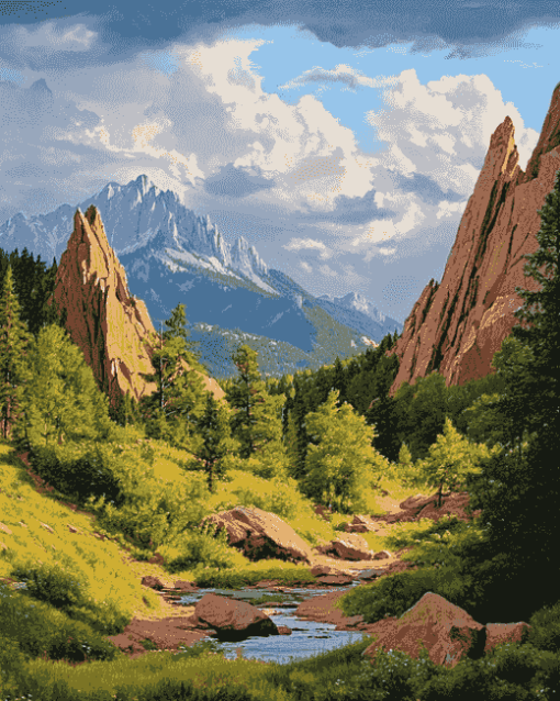 Garden Gods Colorado Landscape Diamond Painting