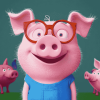 George Pig Cartoon Diamond Painting