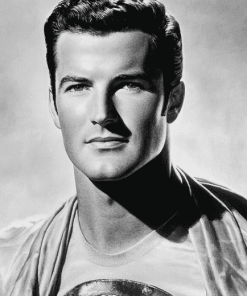 George Reeves Famous Monochrome Diamond Painting