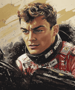 George Russell Racing Star Diamond Painting