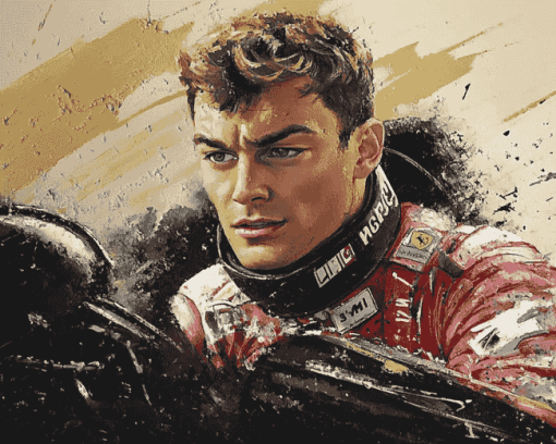 George Russell Racing Star Diamond Painting