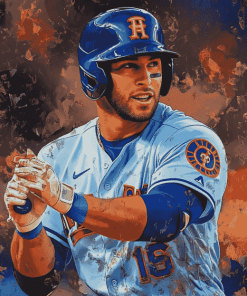 George Springer Baseball Diamond Painting