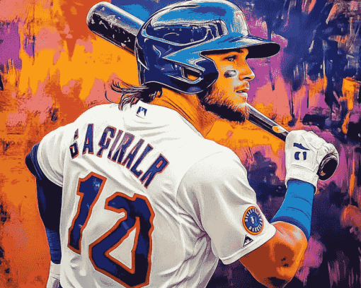 George Springer Baseball Icon Diamond Painting